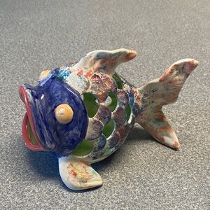 Colorful Ceramic Fish Decor